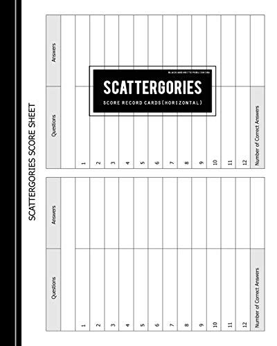 150+ Scattergories Categories Ideas .